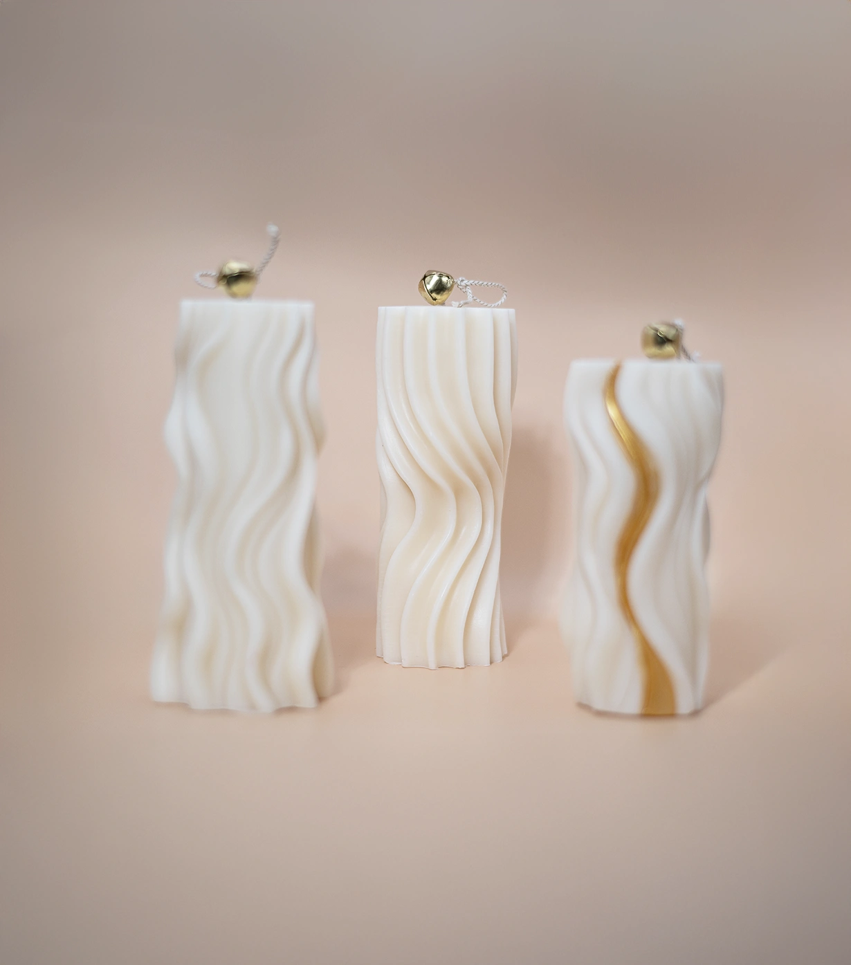 Wavy pillar candles - Image 3