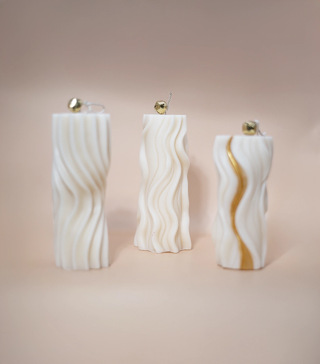 Wavy pillar candles - Image 2