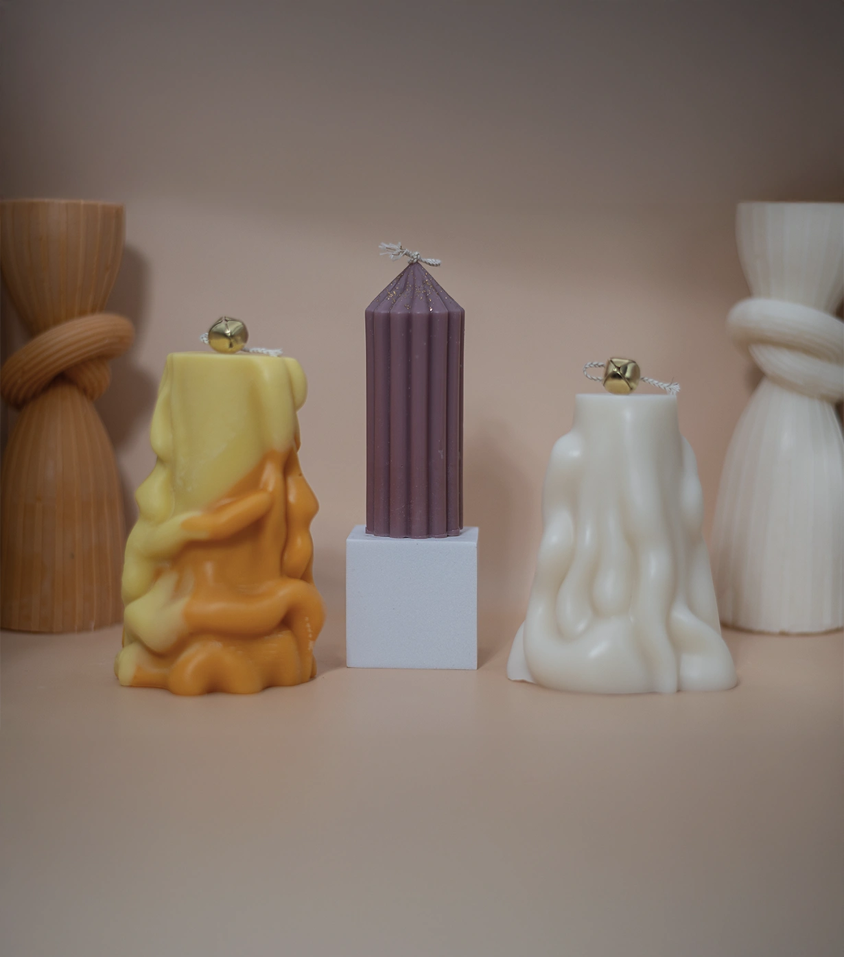 Vintage Pillar candle - Image 2