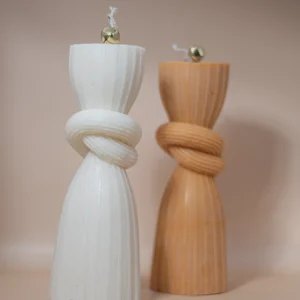 Long knot pillar candles