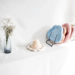 Three tier cake candle