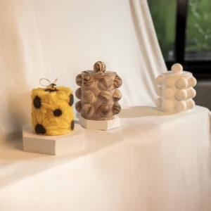 Sunflower candle