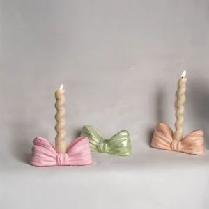 Sweet bow tie candle holder
