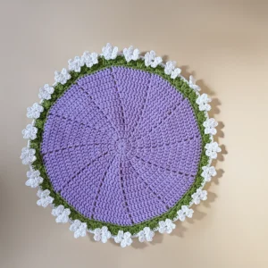 Round daisy table mat