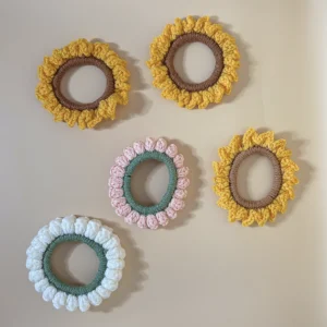 Sunflower rubber bands