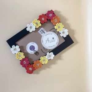 Crochet flower Frame