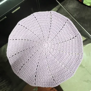 Plain round mat