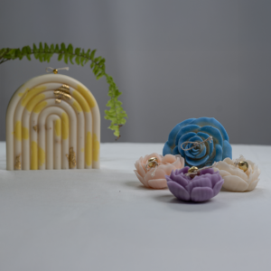 Heart flower candle combo